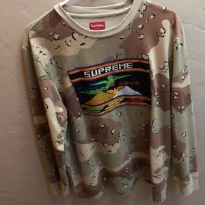 Supreme Needlepoint Patch Chocolate Chip Camo